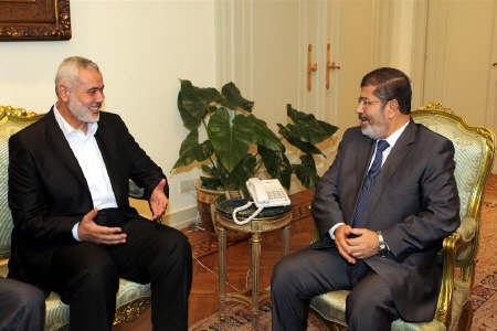 اسماعیل هنیه با رئیس جمهور مصر دیدار کرد