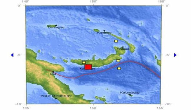 زلزال قوته 6.6 درجة قبالة ساحل بابوا غينيا الجديدة