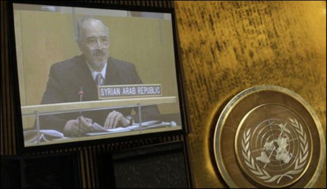 الجعفري يستهجن مشروع القرار السعودي وينتقد الغرب