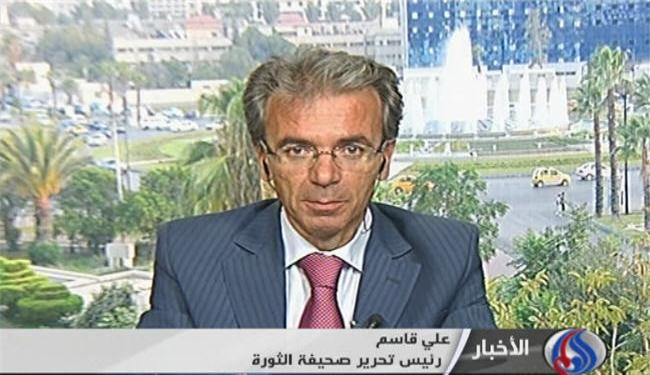 صحفي سوري: الصهيونية وراء ارسال السلاح الى سوريا