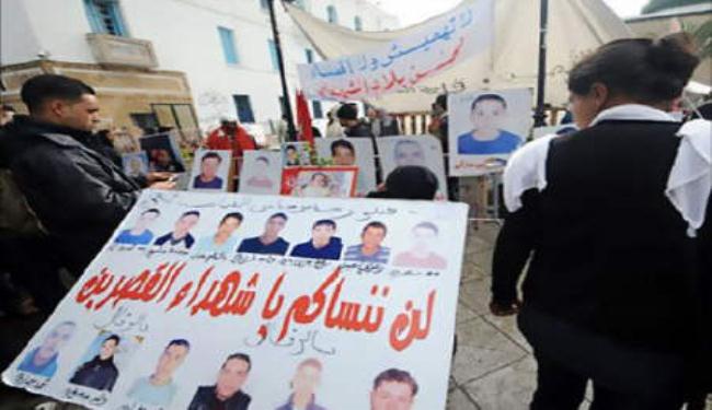 توتر بمدينة القصرين التونسية اثر تظاهرة لاقارب ضحايا الثورة