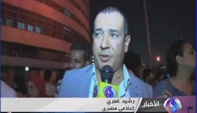 وقفة احتجاجية للإعلاميين المصريين امام وزارة الاعلام