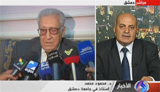 أكاديمي سوري: نجاح الابراهيمي مرهون بوقف دعم الجماعات المسلحة