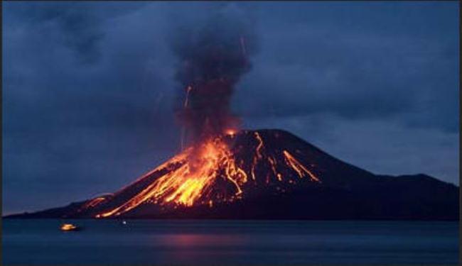 اندلاع بركان شمال إندونيسيا