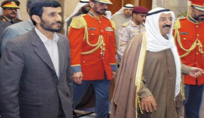 الرئيس الايراني يبحث مع امير الكويت تعزيز التعاون الثنائي