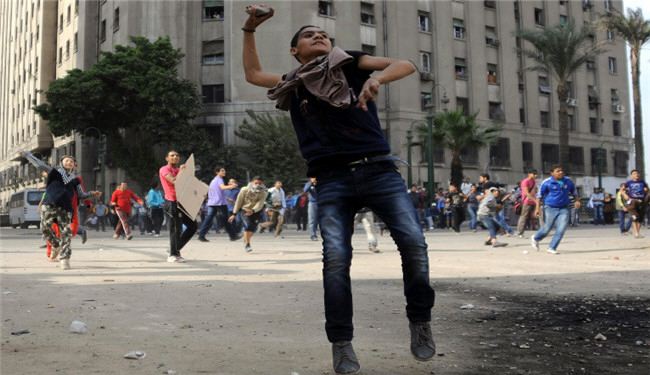 درگیری حامیان و مخالفان مرسی در قاهره