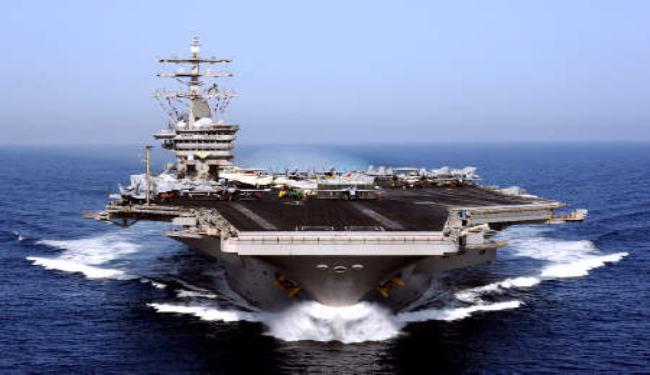 حاملة الطائرات الأميركية “آيزنهاور” تصل قبالة سواحل سوريا