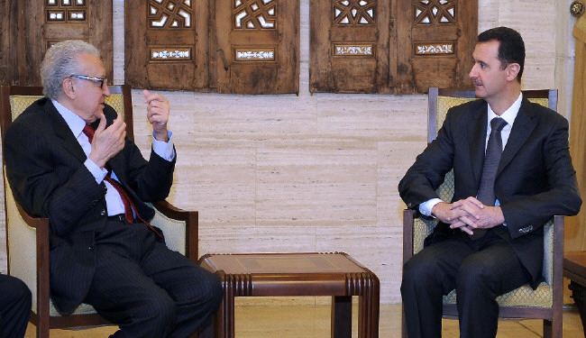 مهمة الابراهيمي تاتي لحل الازمة السورية