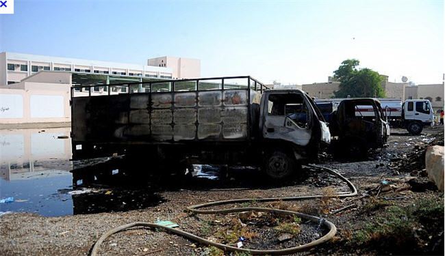 اندلاع حريق في 3 سيارات نقل وقود جنوب الرياض