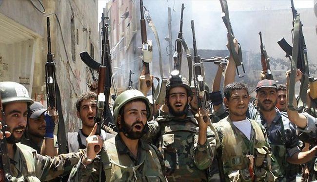 Syrian troops wipe out large numbers of militants