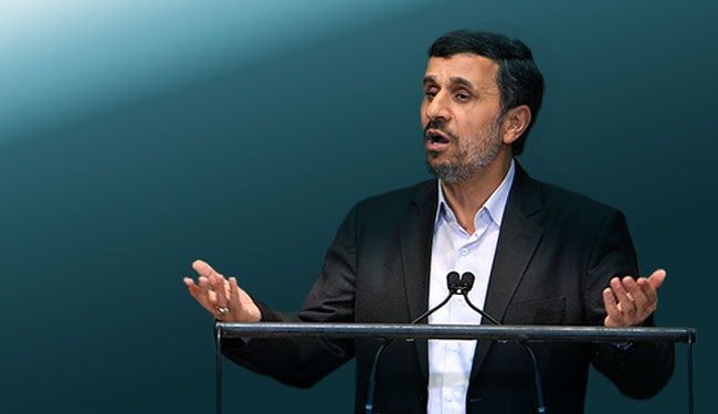 أحمدی نجاد: الشعب الایراني يواصل طریق التقدم