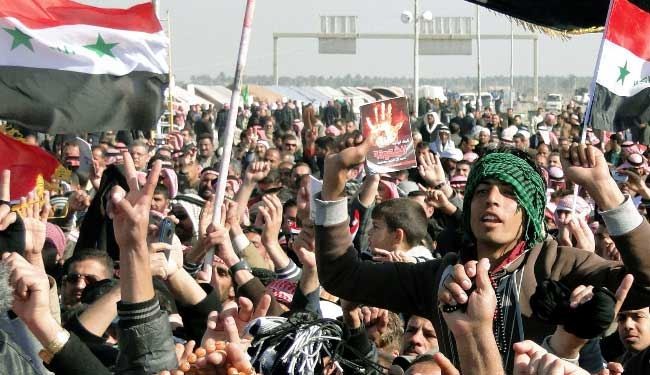 تظاهرة ضد الحكومة ببغداد بمشاركة رافع العيساوي