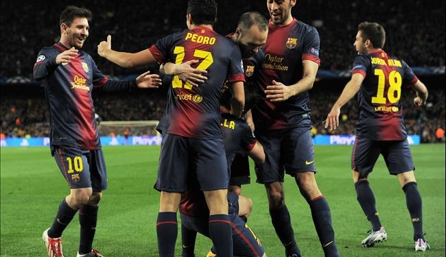 برشلونة وغلطة سراي لربع نهائي دوري الابطال
