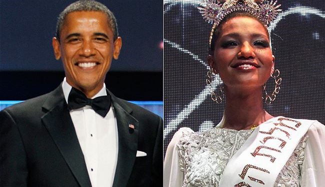 ملکه زیبایی اسرائيل دعوت اوباما را به فال نیک گرفت