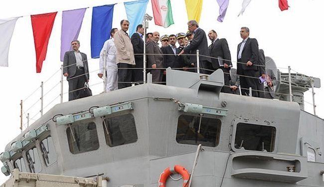 Iran launches Jamaran 2 destroyer in Caspian Sea