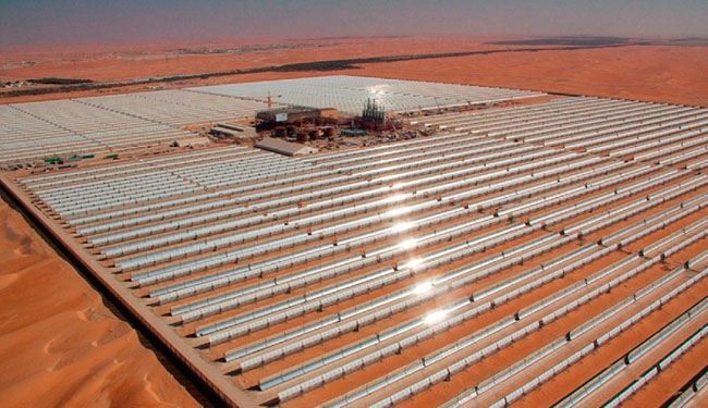 افتتاح اكبر محطة للطاقة الشمسية في ابوظبي