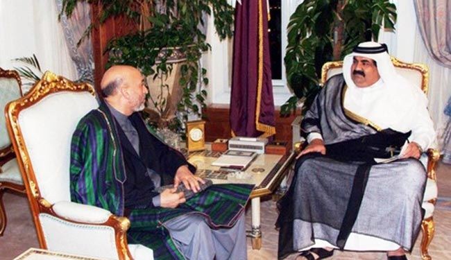 امير قطر وكرزاي يبحثان فتح مكتب لطالبان بالدوحة