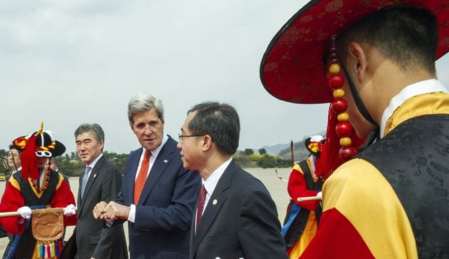 كيري يصل سيئول وراسموسن يواصل مباحثاته هناك