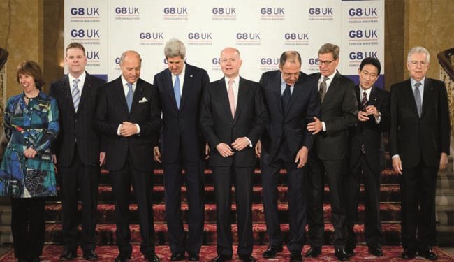 Britain fails to mobilize G8 against Syria