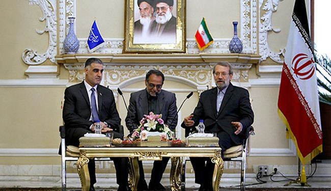 لاريجاني يؤكد على تطوير العلاقات مع العراق