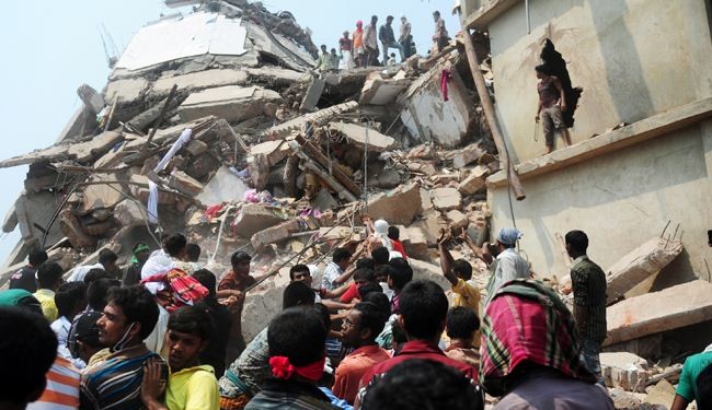 اعتقال شخصين على خلفية انهيار مبنى في بنغلادش