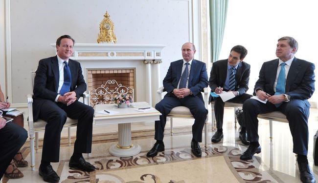 نخست وزیر انگلیس با رئیس جمهور روسیه دیدار کرد