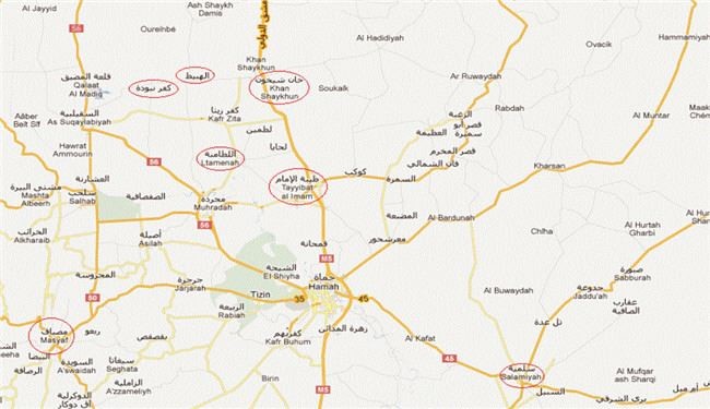 پاکسازی 7 روستای حومه حماه از وجود تروریست ها