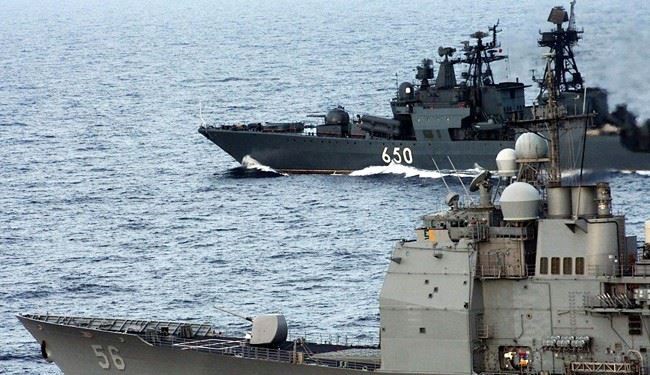 Russia fleet of warships enter Mediterranean