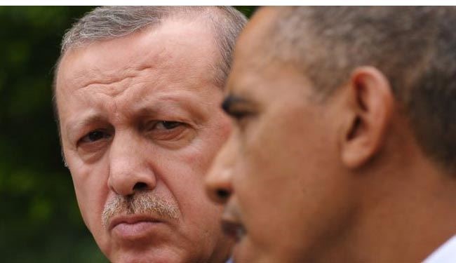 ناكامي اردوغان دركشاندن امريكا به جنگ عليه سوريه