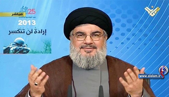 Nasrallah pledged victory for Syrian people