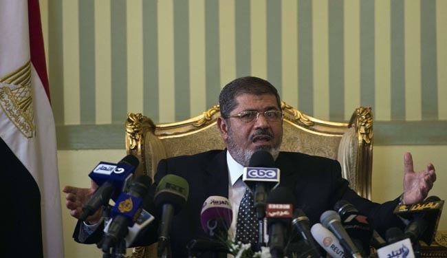 مرسي : مصر به توافقنامه کمپ دیوید پایبند است