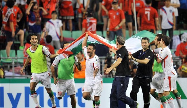 Iranians celebrate victory against South Korea