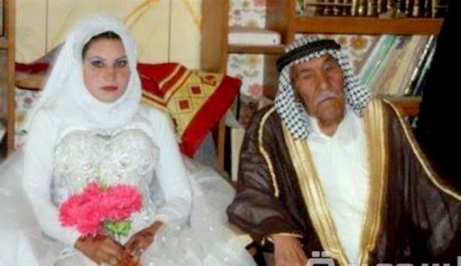 ازدواج پيرمرد 92 ساله با دختر 22 ساله عراقی