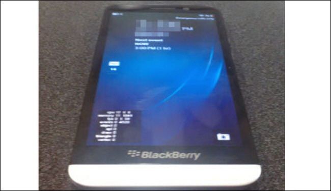 تسريب صور لهاتف BlackBerry A10 الجديد