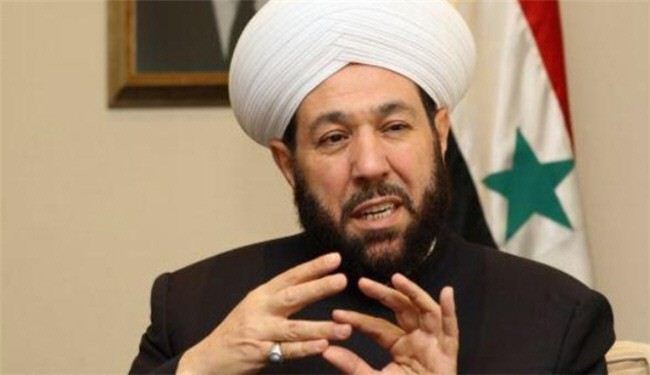 Syria Mufti hails Iran's support of Palestine