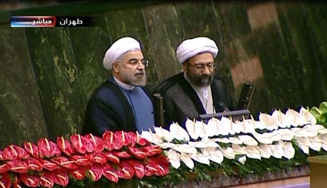 Iran's new president takes oath of office in Majlis