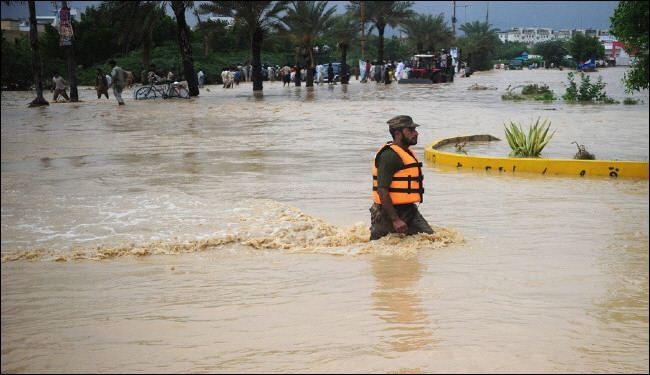 ارتفاع حصيلة ضحايا الفيضانات بباكستان الى 84 قتيلا