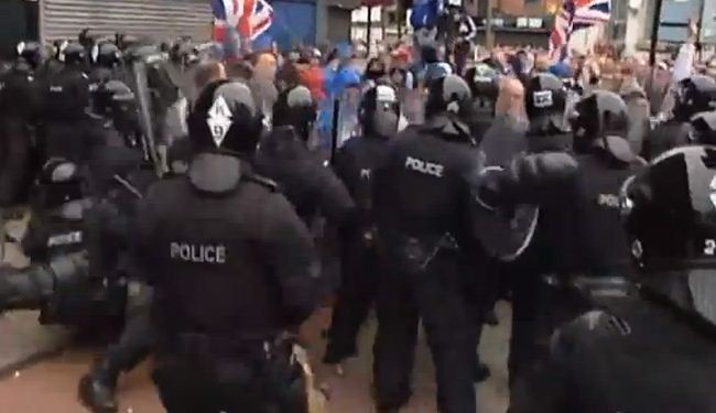 Dozens of police injured in Belfast clashes