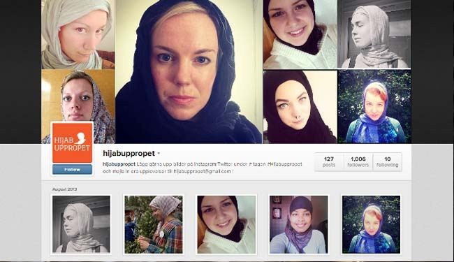 Swedes in hijab support Muslim victim