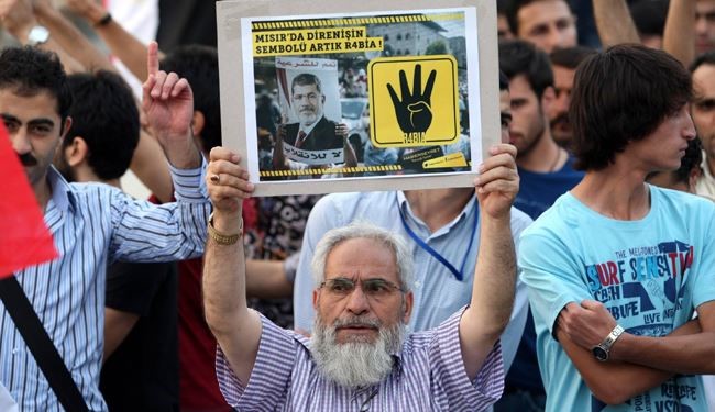 نماد اخوانی ها و جنگ میان مخالفان و موافقان مرسی