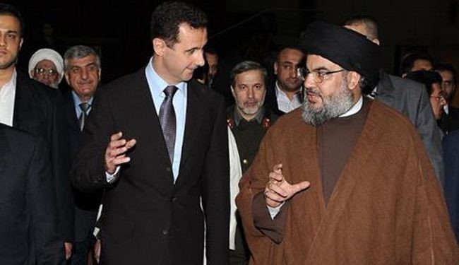 بشار اسد تلفنی به سید حسن نصرالله چه گفت؟