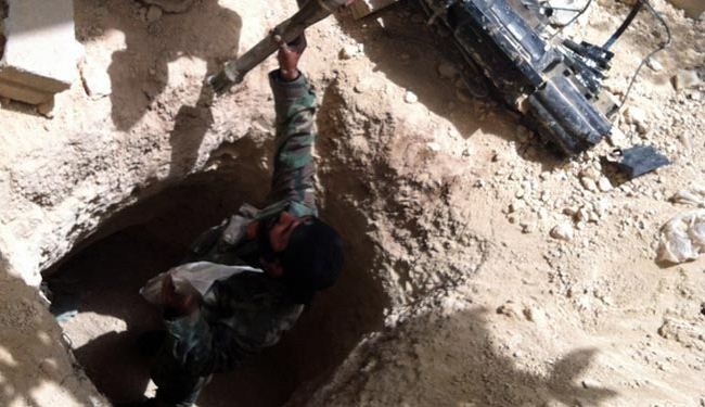 Syrian army finds chemicals in militants’ tunnels