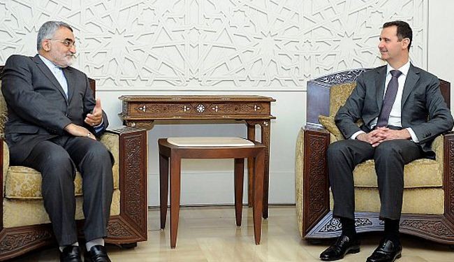 الرئيس الأسد يستقبل الوفد البرلماني الايراني بدمشق