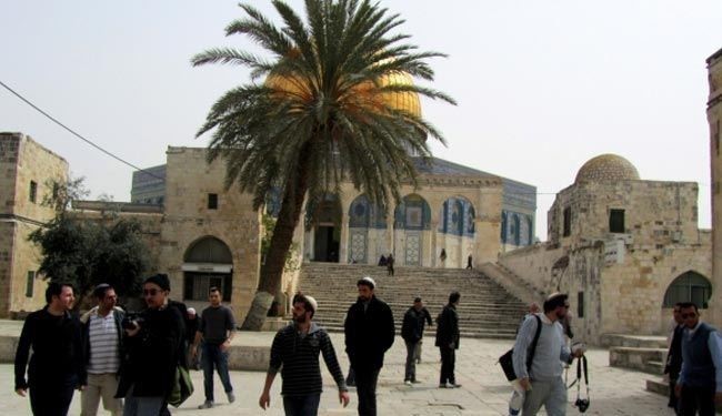 درگیری صهیونیستها با فلسطینیان در مسجد الاقصی