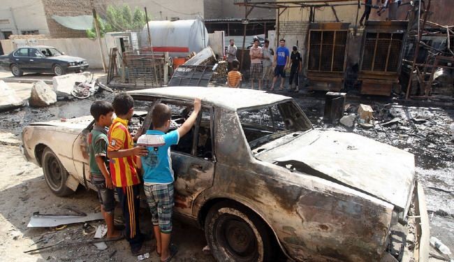 إعتداء آخر وسقوط عشرات الضحايا بسوق شعبي غرب بغداد