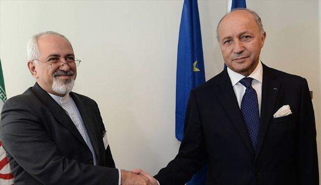 Iran, French FMs hold tete-a-tete meeting in NY