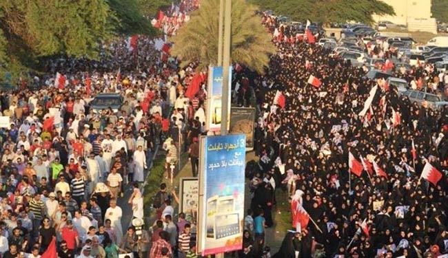 نخستین تصاویر از تظاهراتی استثنایی در بحرین