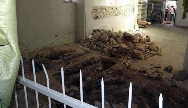 نبش قبر یکی از علمای حلب + عکس