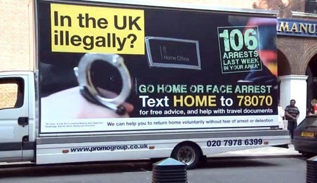 UK watchdog bans anti-migrants ads