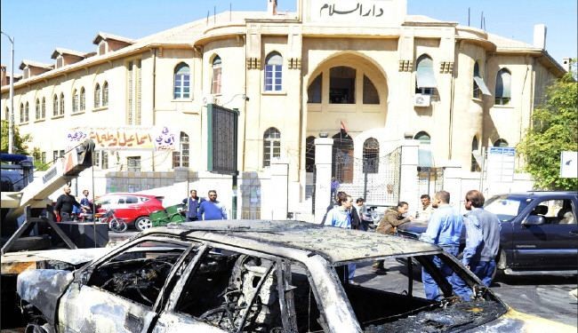 قتلى وجرحى بسقوط قذائف قرب فندق خبراء الكيميائي بدمشق